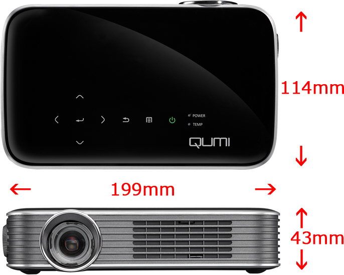 QUMI Q8J（LEDモバイルプロジェクター）｜加賀マイクロソリューション